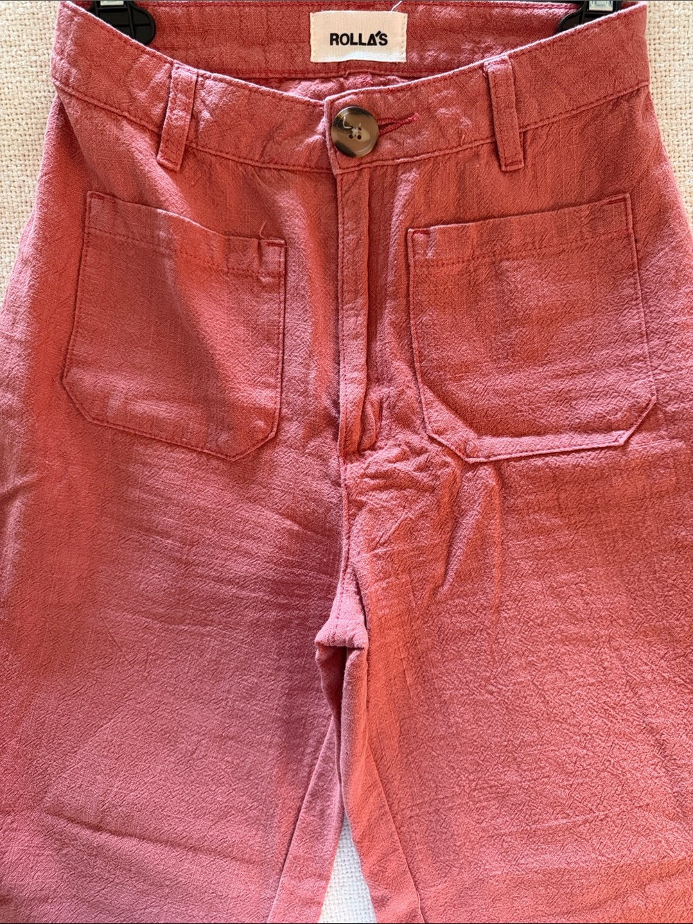 ROLLA'S Rust Red Wide-Leg Pants - Picture 2 of 4